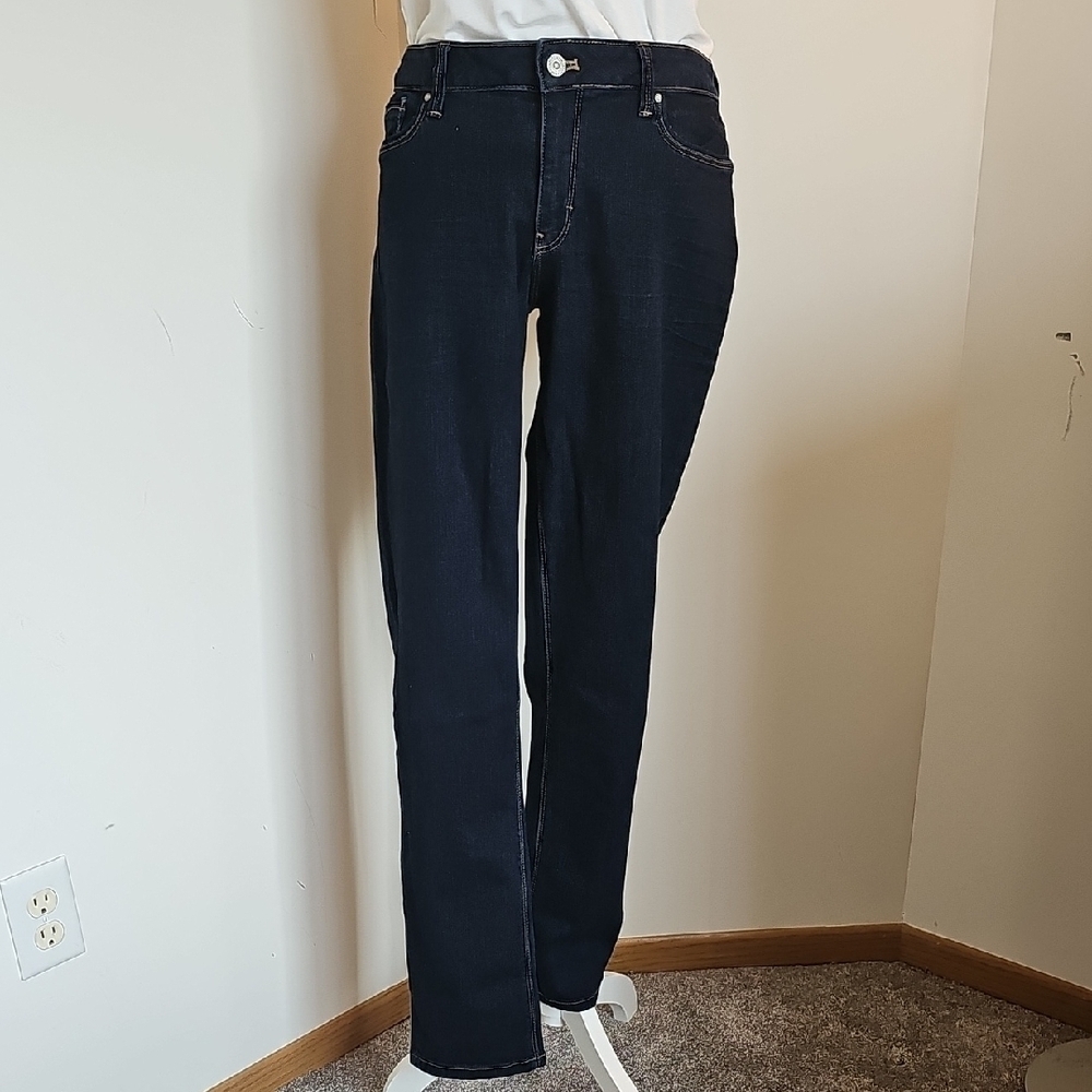 White House Black Market Dark Blue Slim Leg Jeans